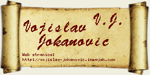 Vojislav Jokanović vizit kartica